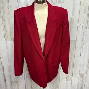 Sag Harbor Vintage Plus Size Lightweight Wool Blazer‎